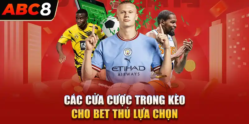 Các cửa trong kèo cho bet thủ lựa chọn